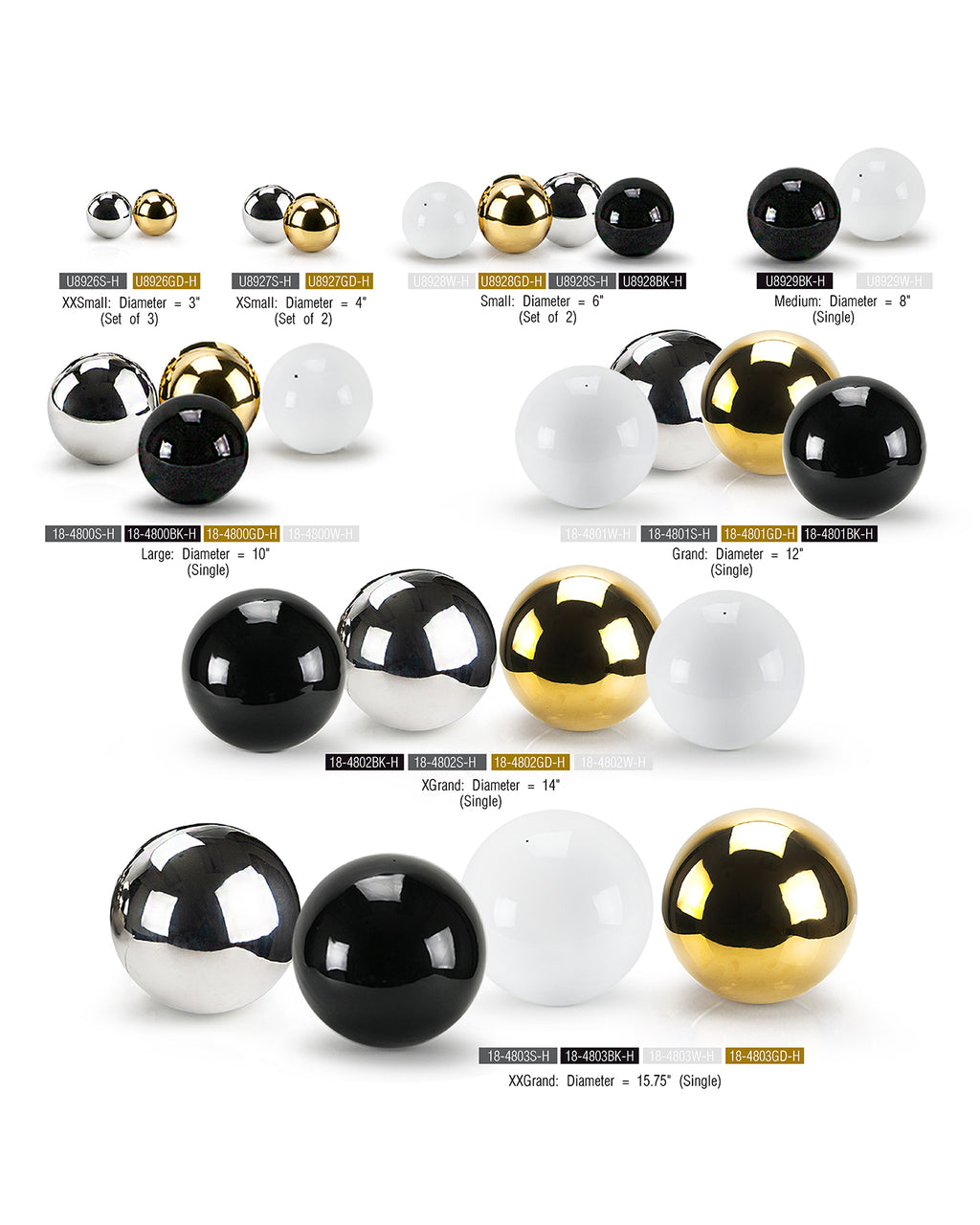 Hanging Stainless Steel Spheres