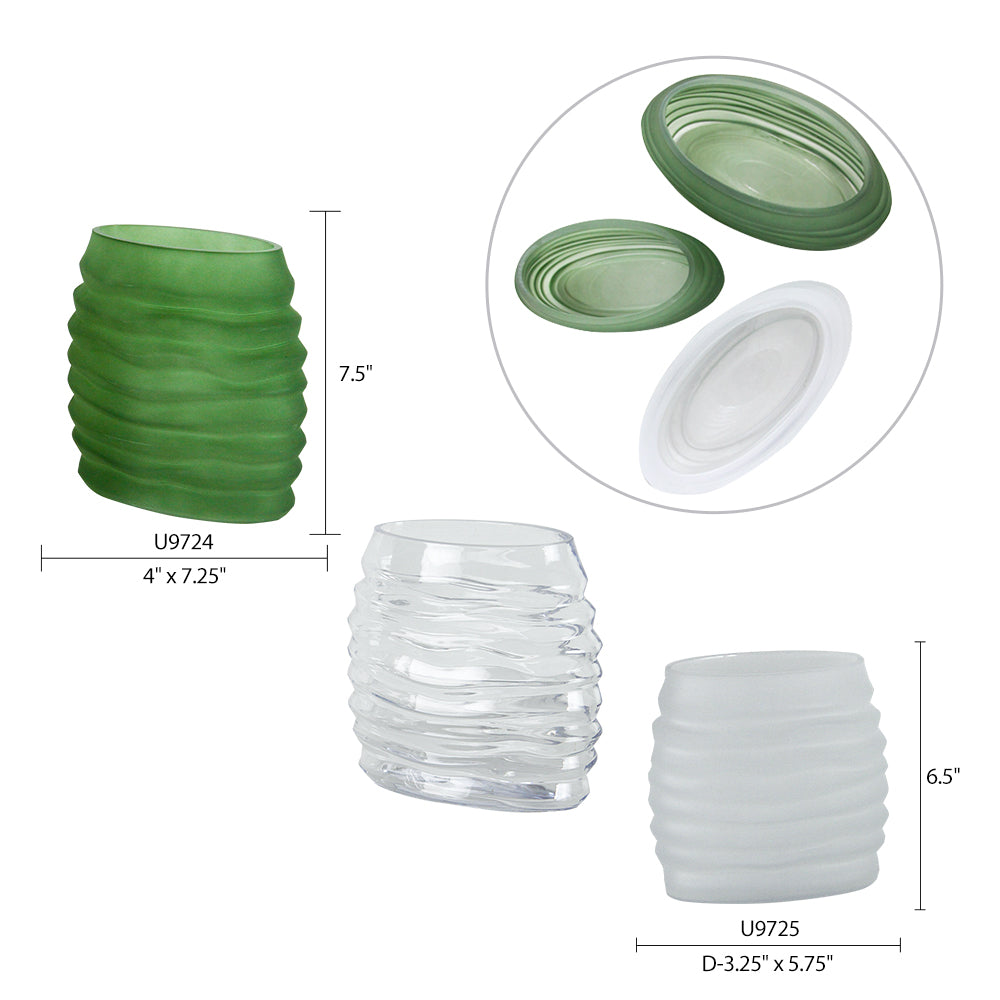 Murano Glass Vase - Aesthetic Glass Floral Vessel | Unlimited Containers | Wholesale Flower Vases
