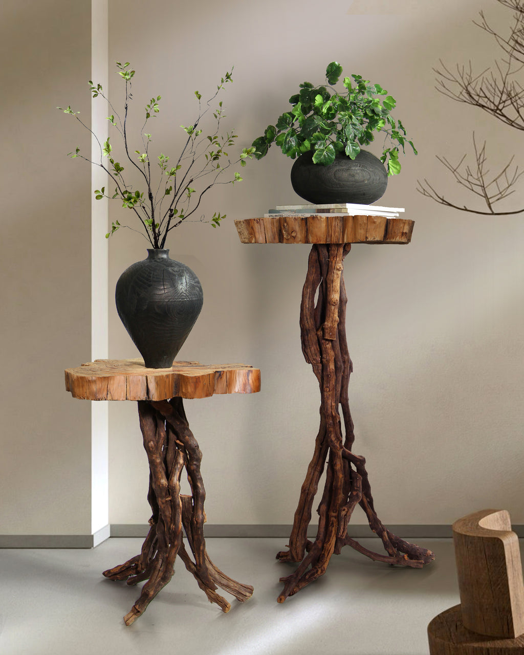 Fragmented Trunk Side Table