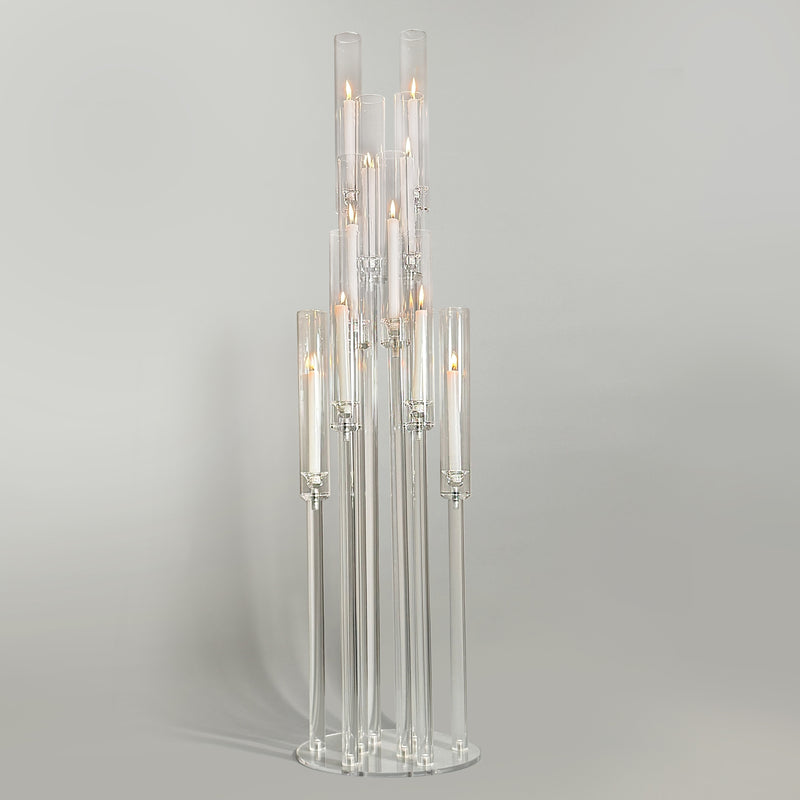 Grand Prism Acrylic Candelabra Stand - Wholesale Case