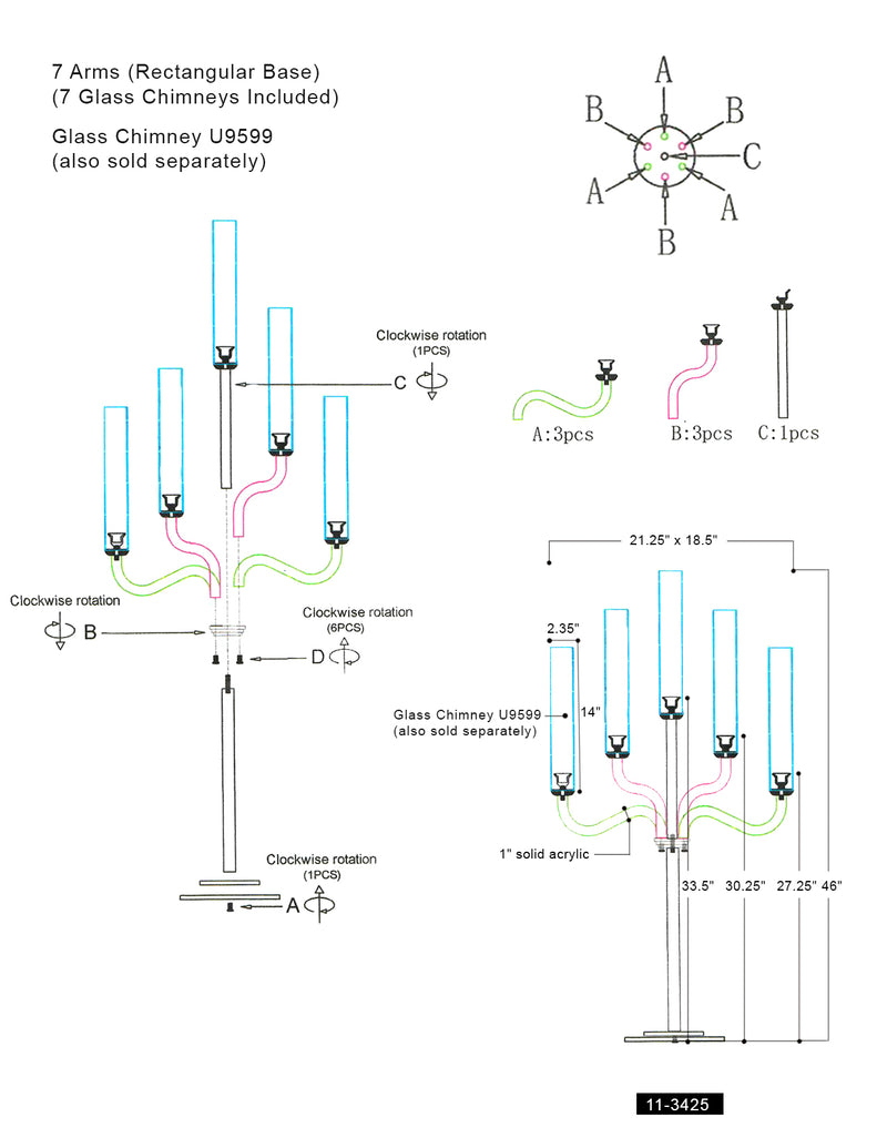 Crystal Radiance Candelabra