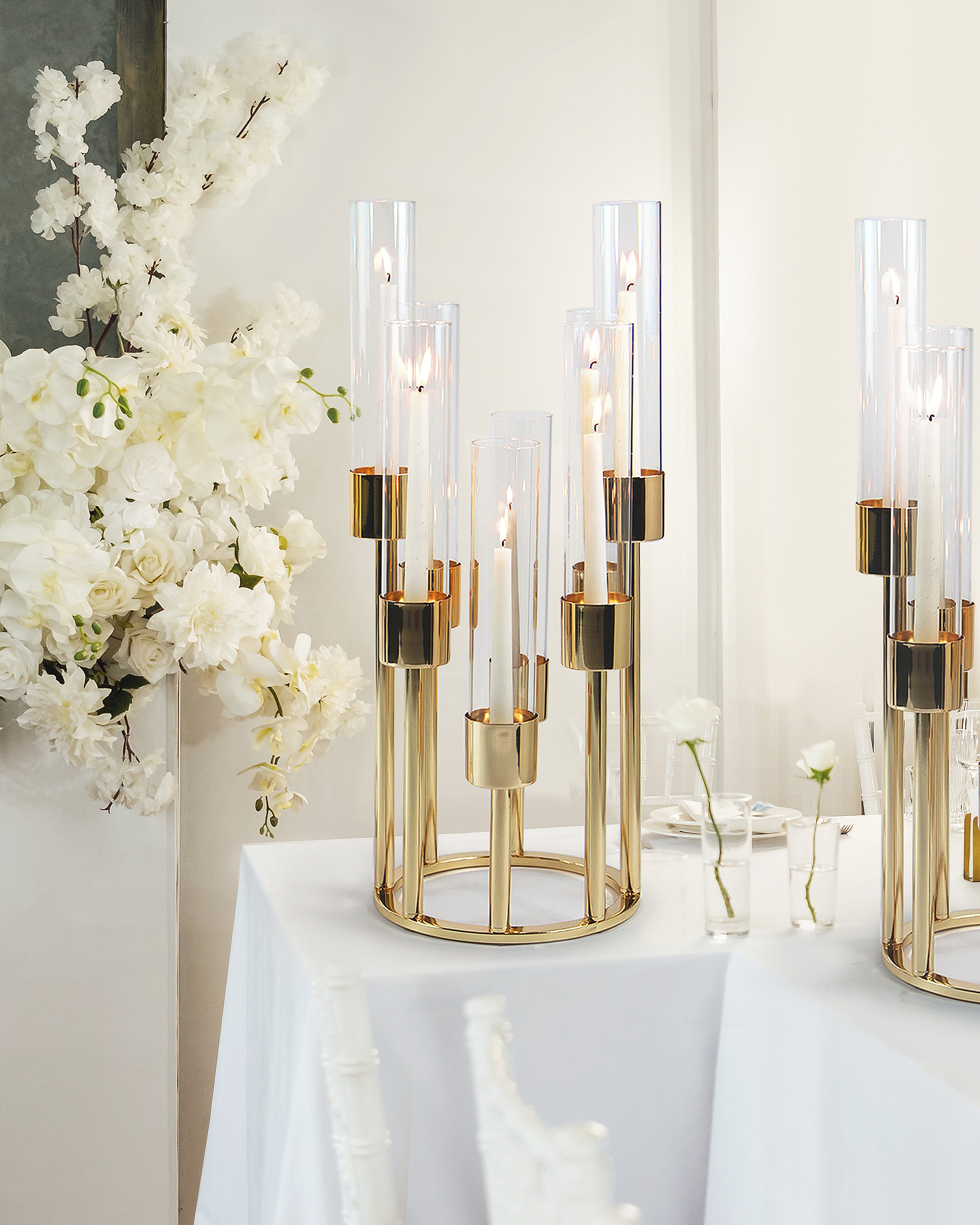 Octavine Metal Tabletop Candelabra - Wholesale Case