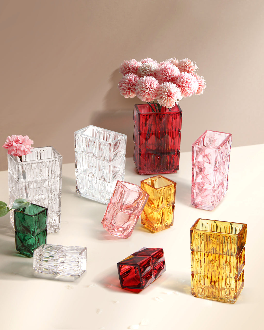 Crystalline Edge Bud Vase