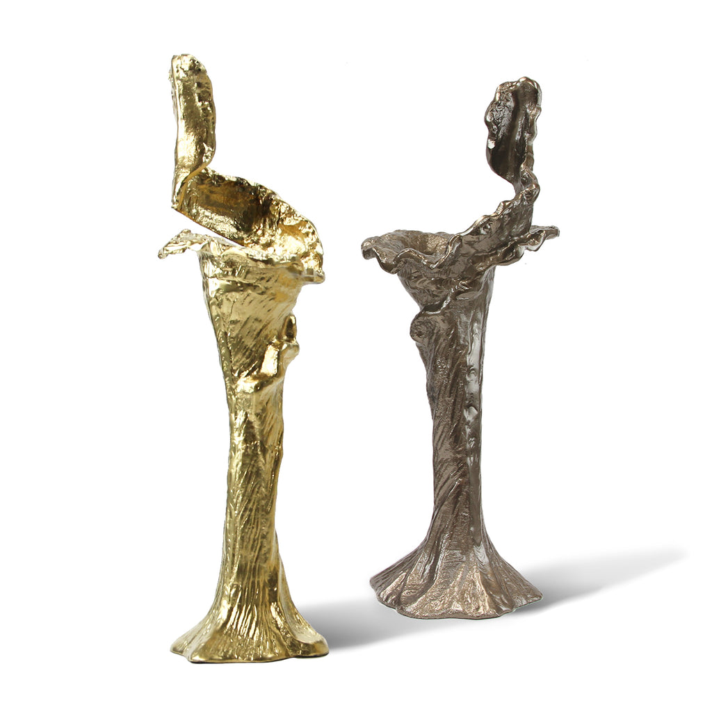 Aluminum Pillar Candle Holder