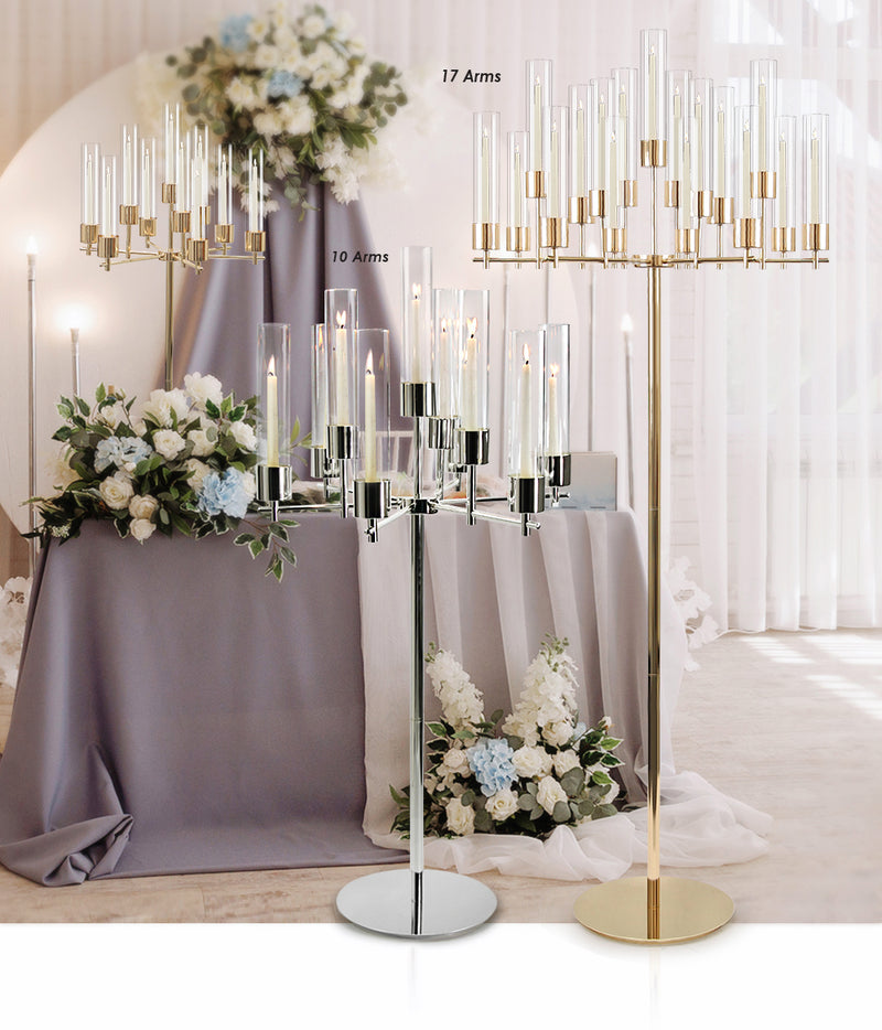 Metal Pillar Candle Stand