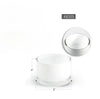 Premium Layered White Glass Cylinder Vase