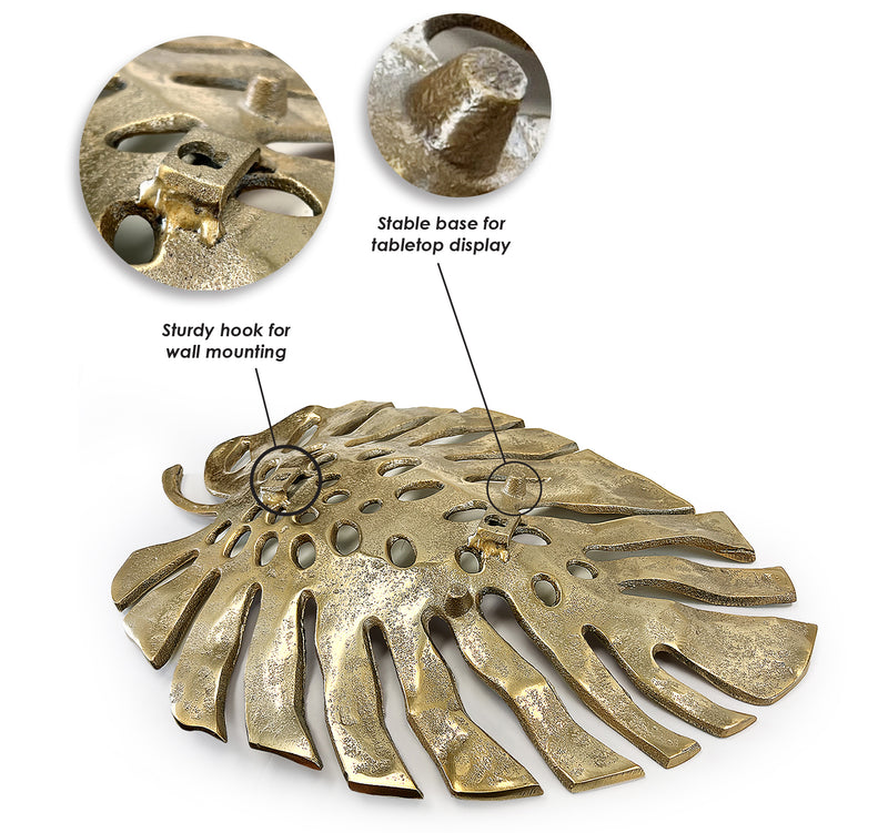 Dual-Purpose Monstera Leaf Wall Art and Platter