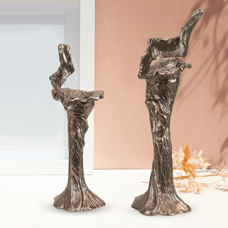 Aluminum Pillar Candle Holder