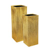 Etched Metallic Gold Cube & Square Collection