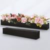 Galaxy Black Glass Floral Aquarium Rectangle