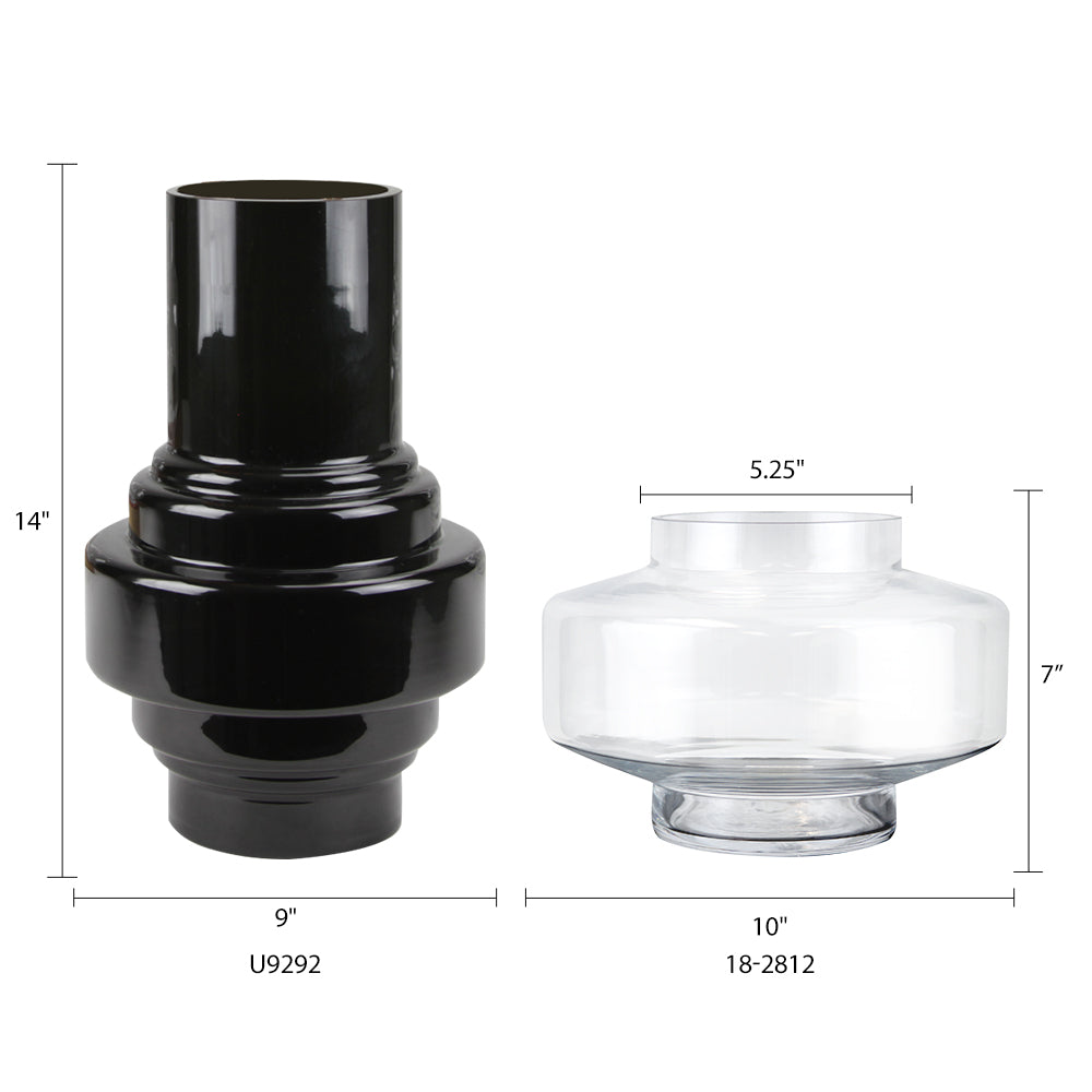 Lantern Collection - Aesthetic Glass Floral Vessel | Unlimited Containers | Wholesale Flower Vases