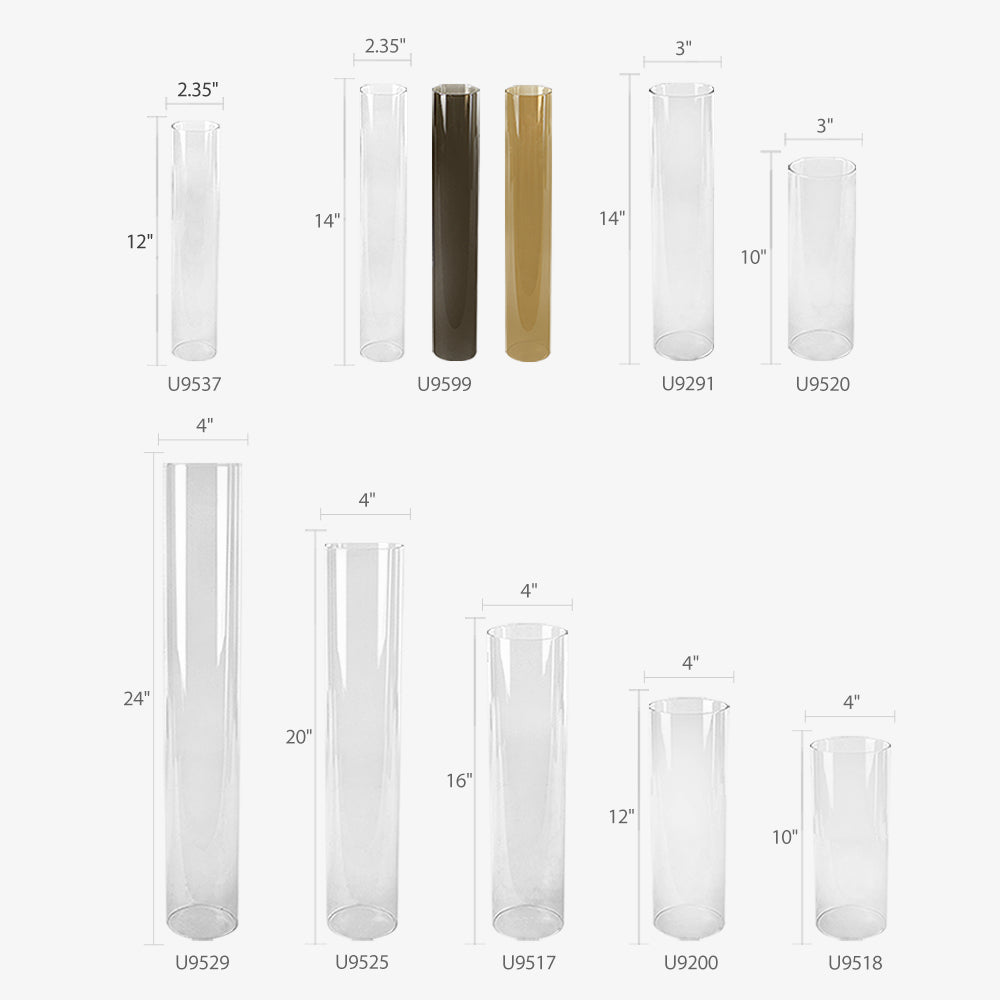 Chimney - Wholesale Glass Floral Vases, Colorful Flower Vessels in Bulk & Decorative Containers For Florists | Unlimited Containers Inc