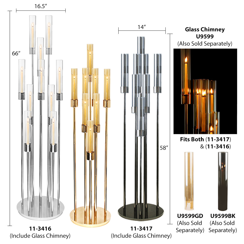 Grand Candle Stand - Wholesale Designer Metal Candleholders & Candelabras, Modern Centerpieces, Contemporary Plant Stands in Bulk for Interior Design & Home Decor | Unlimited Containers Inc