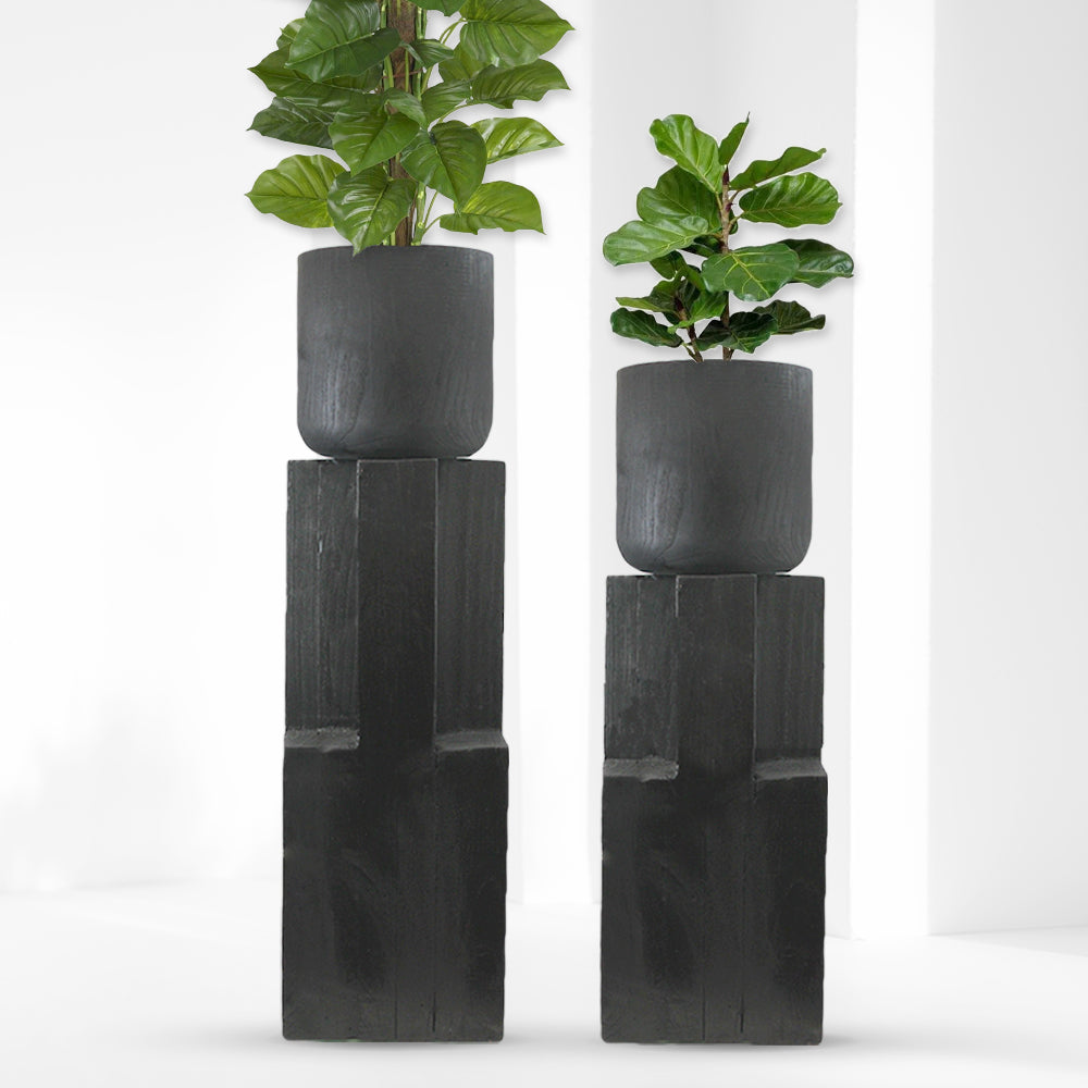 Wood Pot and Column