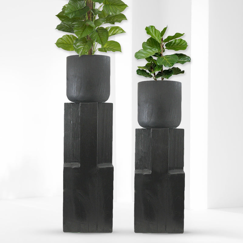 Wood Pot and Column - Wholesale Decorative Wooden Pots & Planters, Wood Columns, Natural Wood Plant Stands, Log Decor Home Accents in Bulk | Unlimited Containers Inc