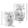 Moai Face Collection - Wholesale Poly Resin Vases for Flowers, Designer Poly Resin Columns, Aesthetic Stands and Modern Centerpieces in Bulk for Home Decor Industry | Unlimited Containers Inc