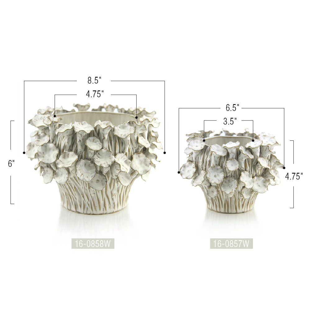 White Reef Planter