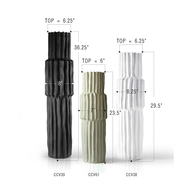 Flute Glaze Vase