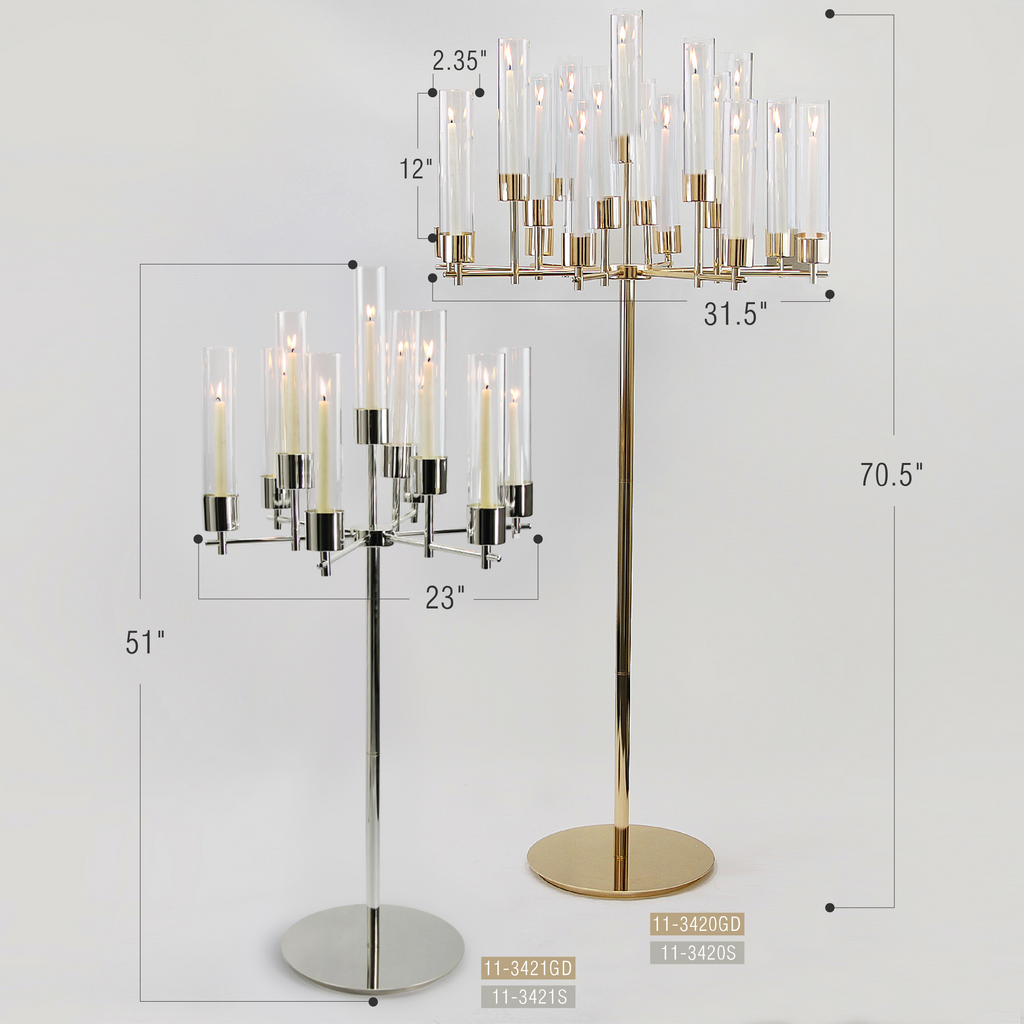 Metal Pillar Candle Stand