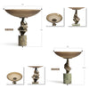 Glass Compote & Candle Holder Trio