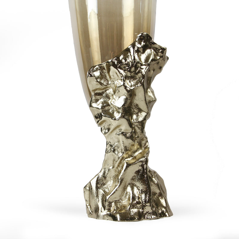 Tapered Elegance Glass Vase Candle Holder