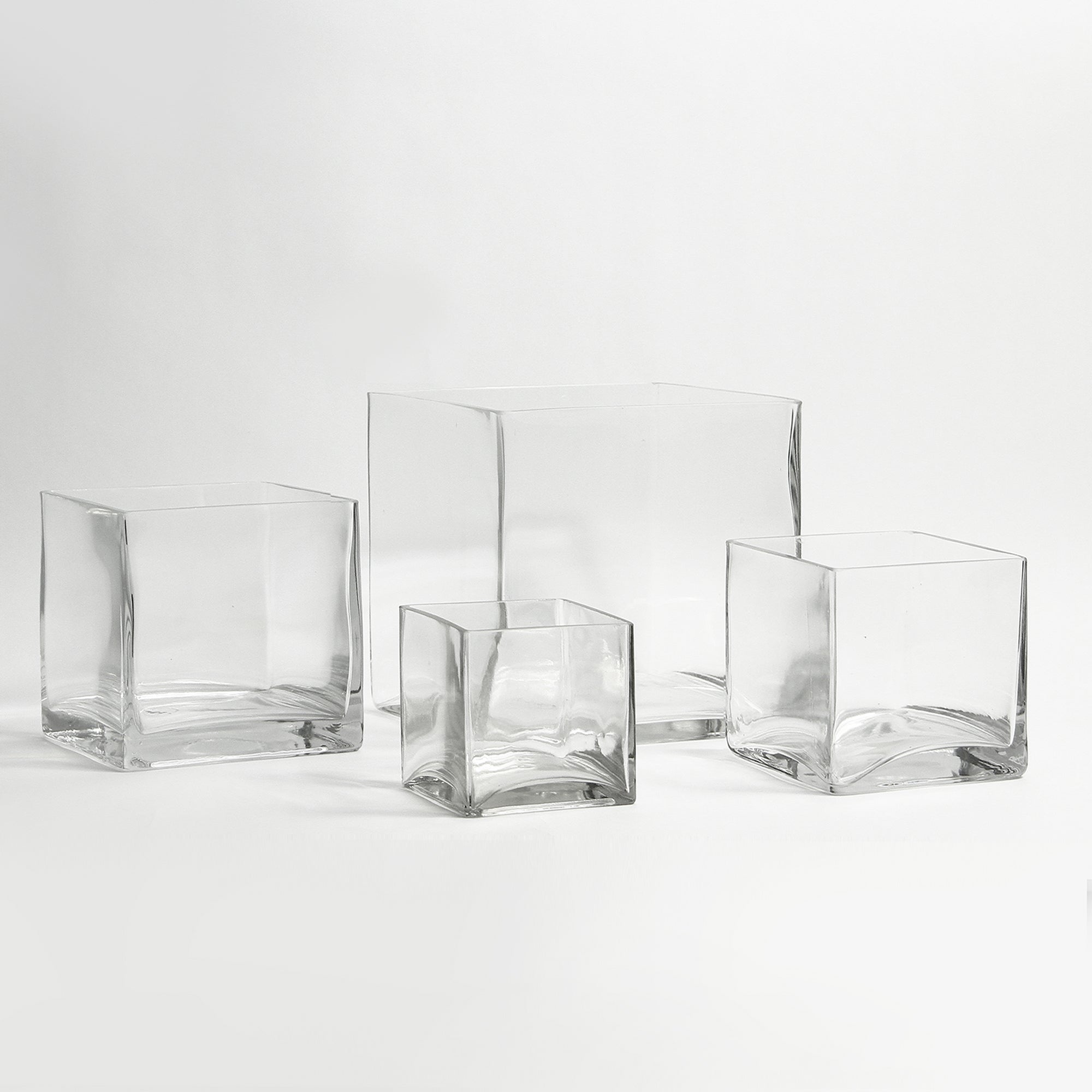 Glass Square Cube Containers