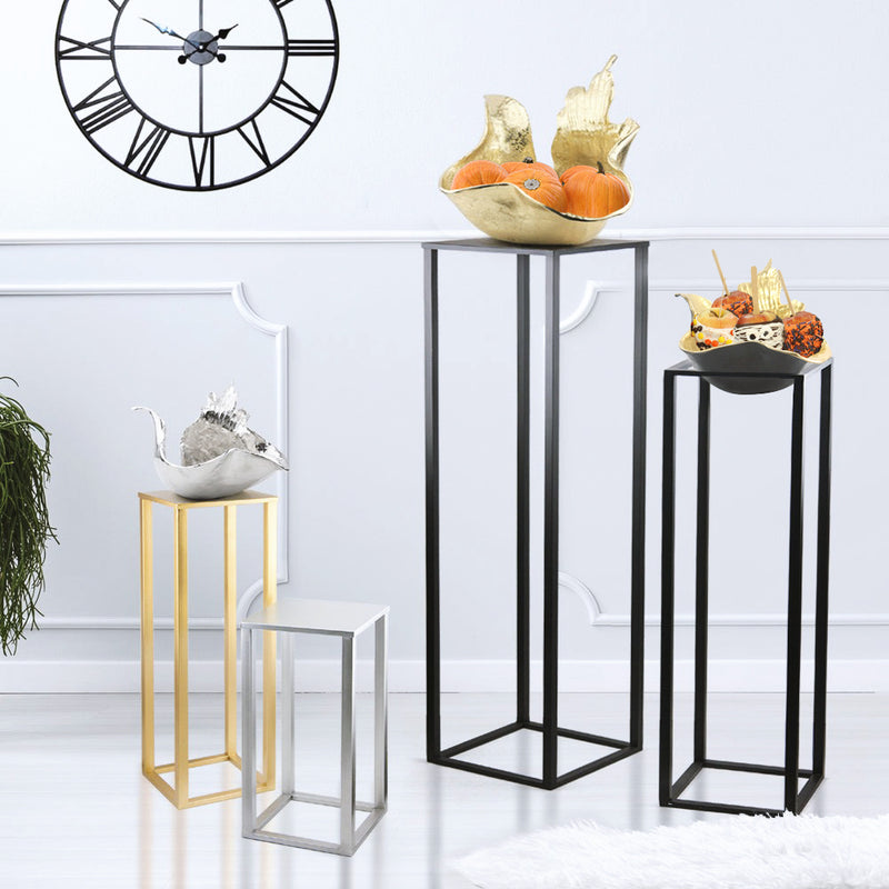 Metal Stand Display Pedestal (Powder Coated) - Wholesale Designer Metal Candleholders & Candelabras, Modern Centerpieces, Contemporary Plant Stands in Bulk for Interior Design & Home Decor | Unlimited Containers Inc