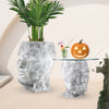 Moai Face Collection - Wholesale Poly Resin Vases for Flowers, Designer Poly Resin Columns, Aesthetic Stands and Modern Centerpieces in Bulk for Home Decor Industry | Unlimited Containers Inc