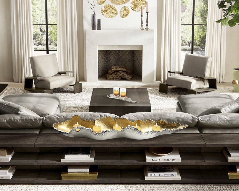 Pelagic Platter - Wholesale Designer Metal Candleholders & Candelabras, Modern Centerpieces, Contemporary Plant Stands in Bulk for Interior Design & Home Decor | Unlimited Containers Inc