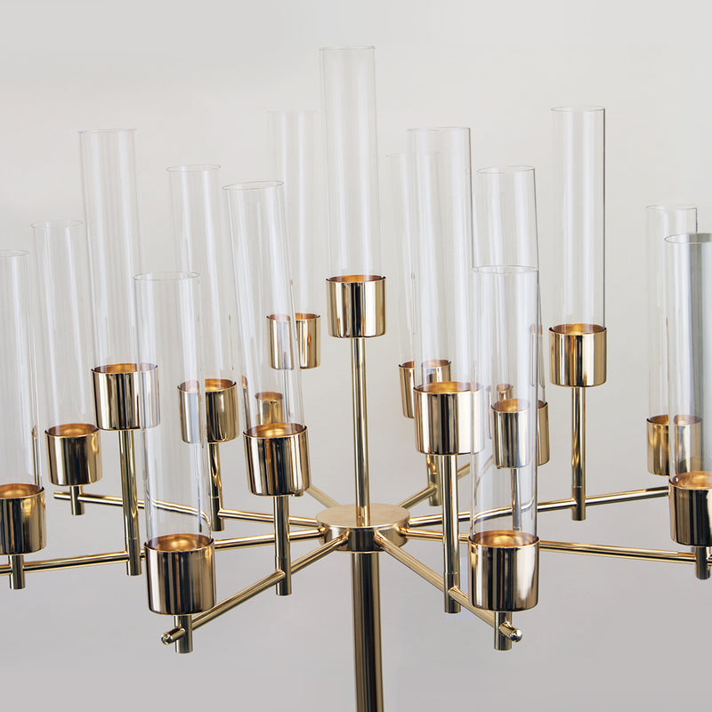 Metal Pillar Candle Stand