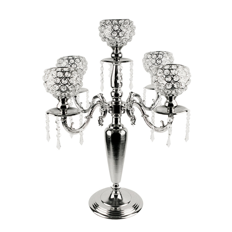 Crystal Candelabra and Stand