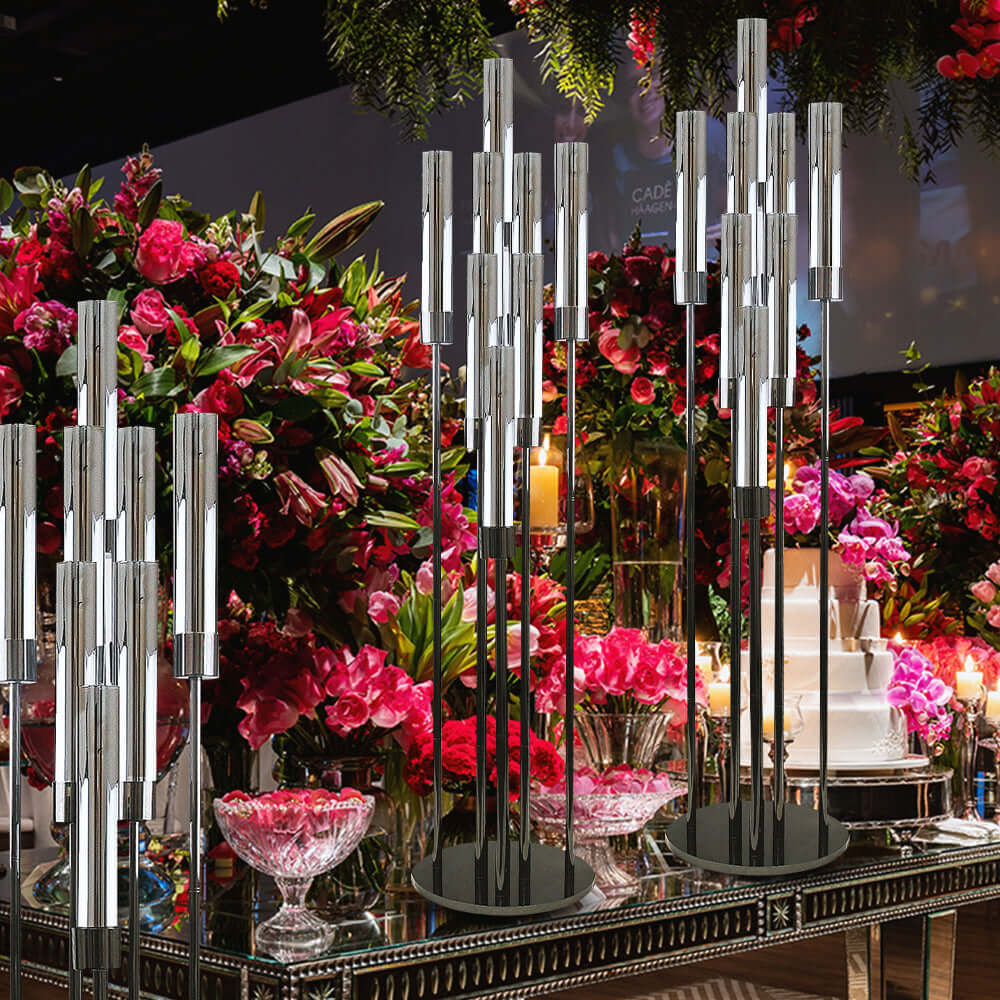 Grand Candle Stand - Wholesale Designer Metal Candleholders & Candelabras, Modern Centerpieces, Contemporary Plant Stands in Bulk for Interior Design & Home Decor | Unlimited Containers Inc