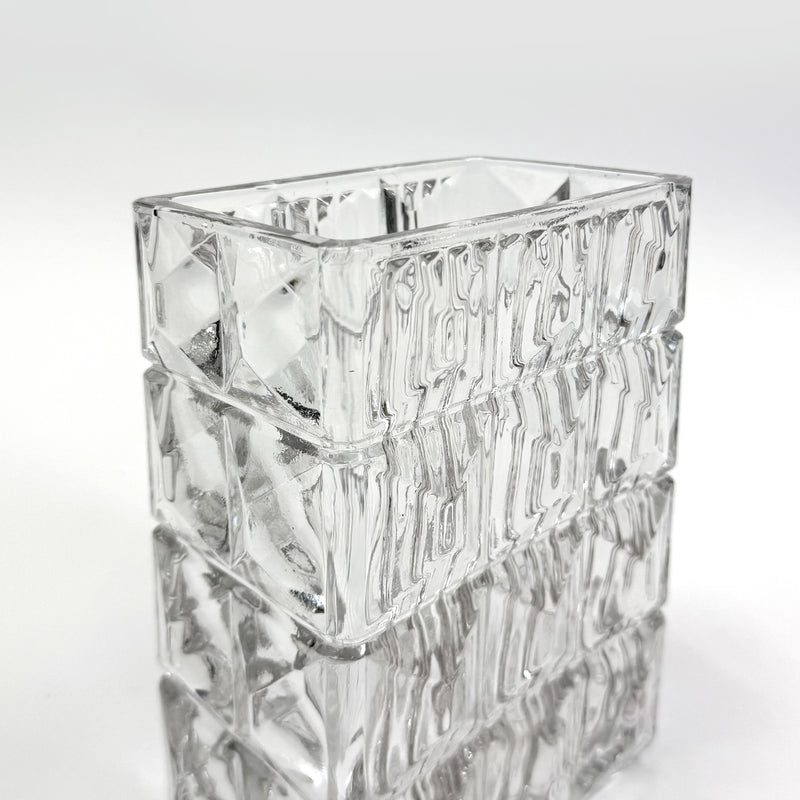 Crystalline Edge Bud Vase