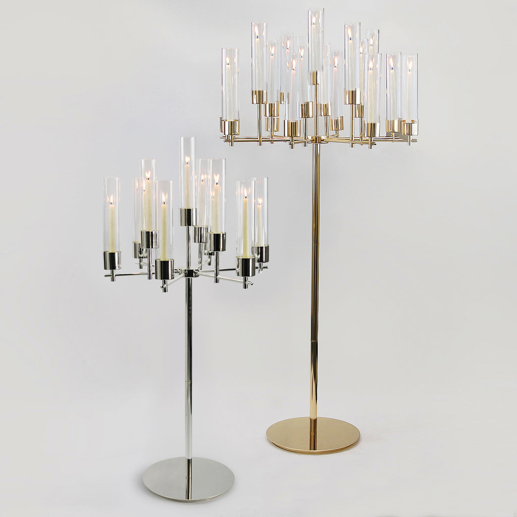 Metal Pillar Candle Stand