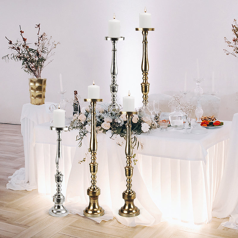 Aluminum Floor Candle Stand - Wholesale Designer Metal Candleholders & Candelabras, Modern Centerpieces, Contemporary Plant Stands in Bulk for Interior Design & Home Decor | Unlimited Containers Inc