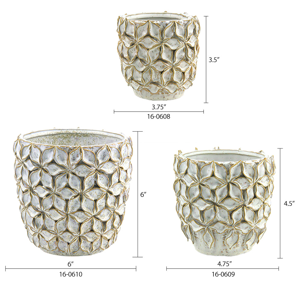 office home tabletop decorative ceramic flower pot manufacturer Lotus Ceramic Pot