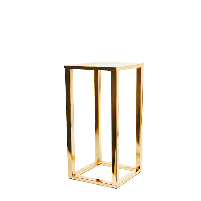 Metal Stand Display Pedestal (Electroplated) - Wholesale Designer Metal Candleholders & Candelabras, Modern Centerpieces, Contemporary Plant Stands in Bulk for Interior Design & Home Decor | Unlimited Containers Inc