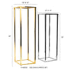 Metal Stand Display Pedestal (Electroplated) - Wholesale Designer Metal Candleholders & Candelabras, Modern Centerpieces, Contemporary Plant Stands in Bulk for Interior Design & Home Decor | Unlimited Containers Inc