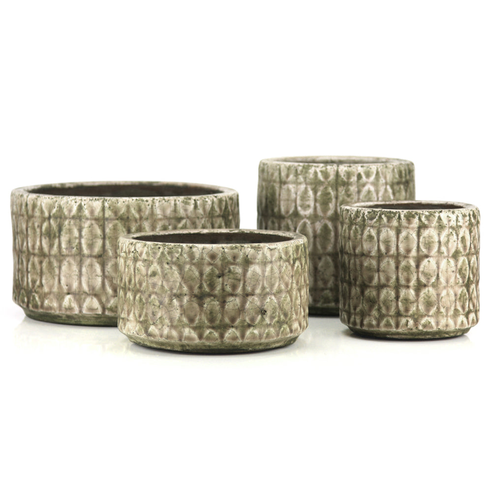 Scaled Ceramic Planters