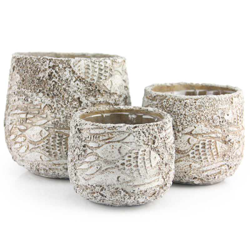 Fossil Collection - Modern Ceramic Planters | Unlimited Containers | Wholesale Decorative Ceramic Planters For Florists
