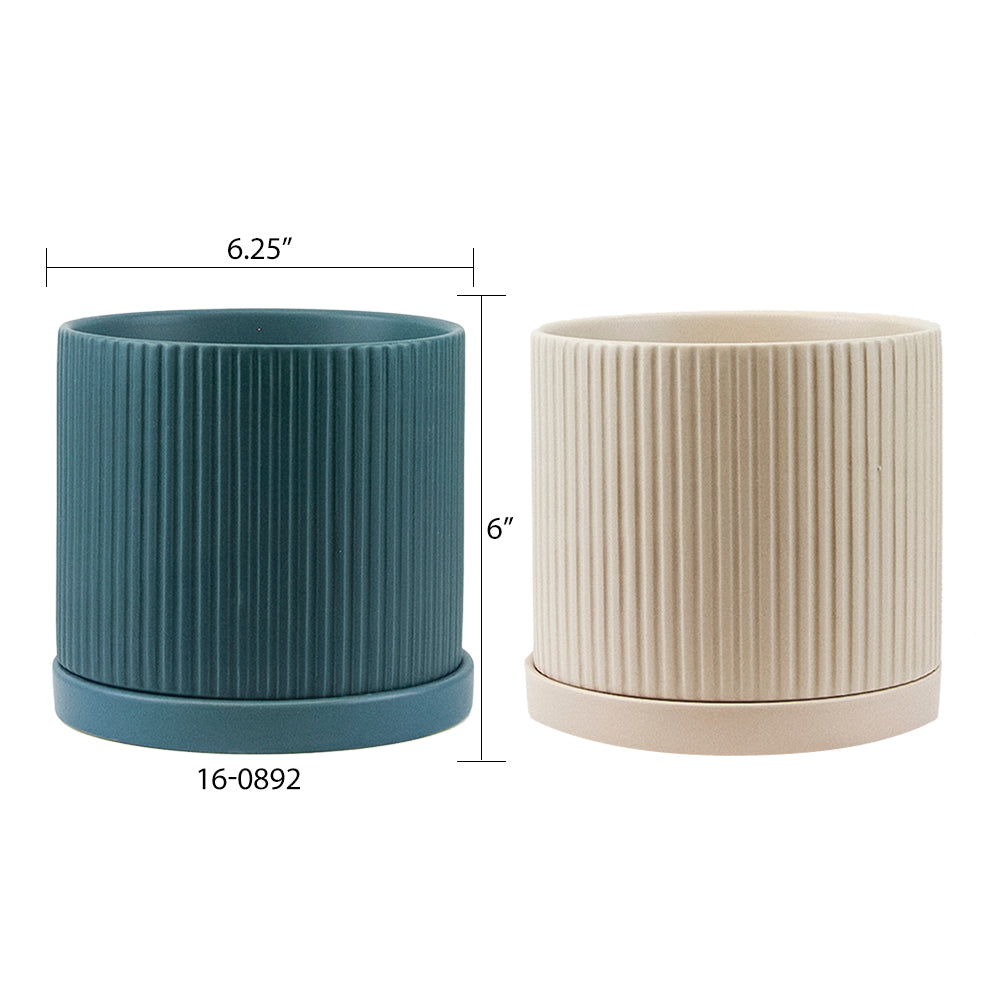 Vertical Striped Planter