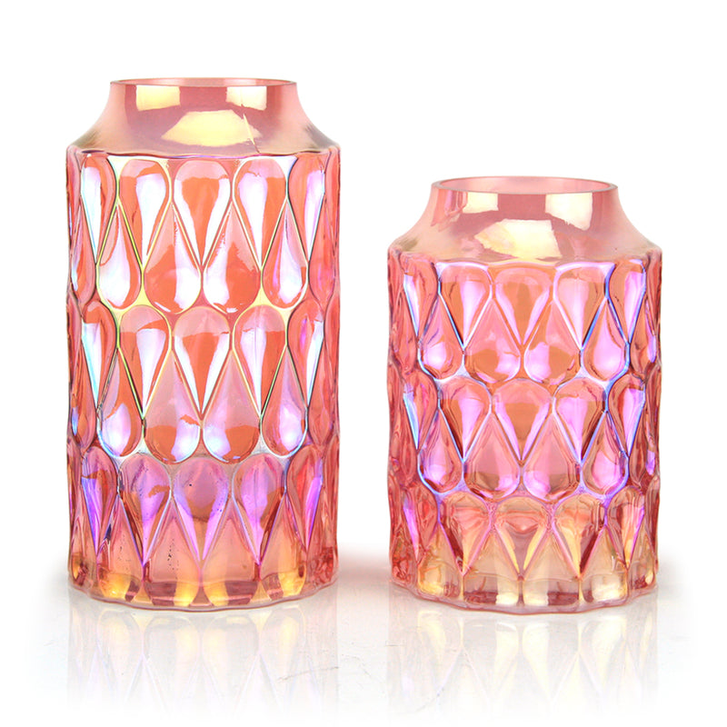 Opalescent Cylinder Vase - Wholesale Glass Floral Vases, Colorful Flower Vessels in Bulk & Decorative Containers For Florists | Unlimited Containers Inc
