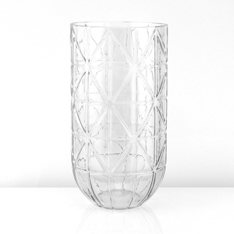 Geometric Glass Vase - Luxury Glass Flower Vase | Unlimited Containers | Wholesale Floral Vases For Home Decor Companies