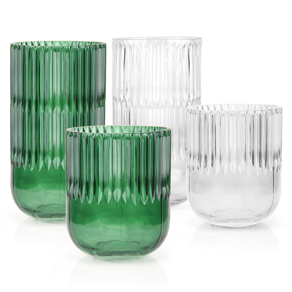 18-0417, 18-0416 - Decorative Glass Floral Vase | Unlimited Containers | Wholesale Vases For Florists
