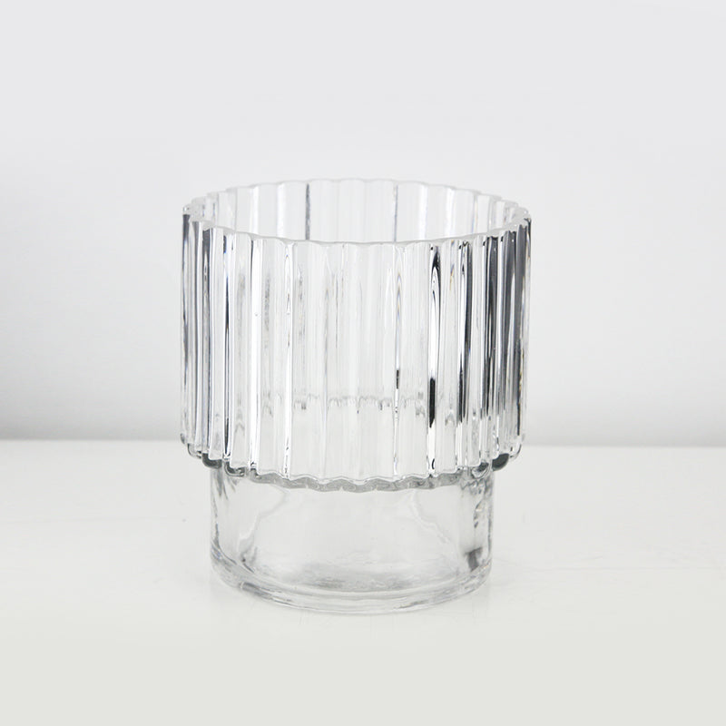 Fluted Vase - Wholesale Glass Floral Vases, Colorful Flower Vessels in Bulk & Decorative Containers For Florists | Unlimited Containers Inc