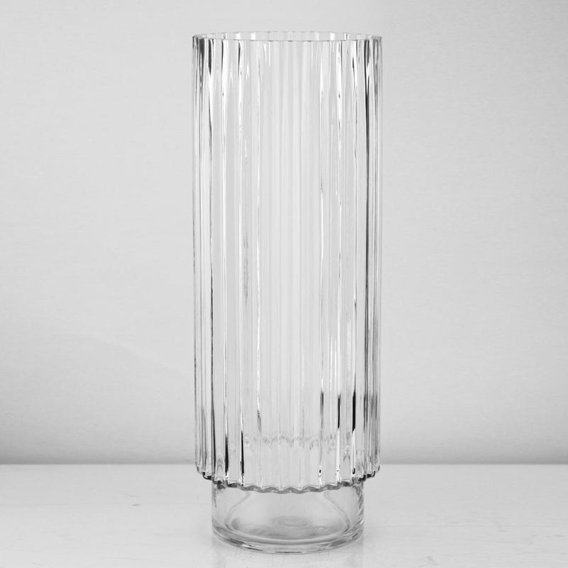 Fluted Vase - Wholesale Glass Floral Vases, Colorful Flower Vessels in Bulk & Decorative Containers For Florists | Unlimited Containers Inc