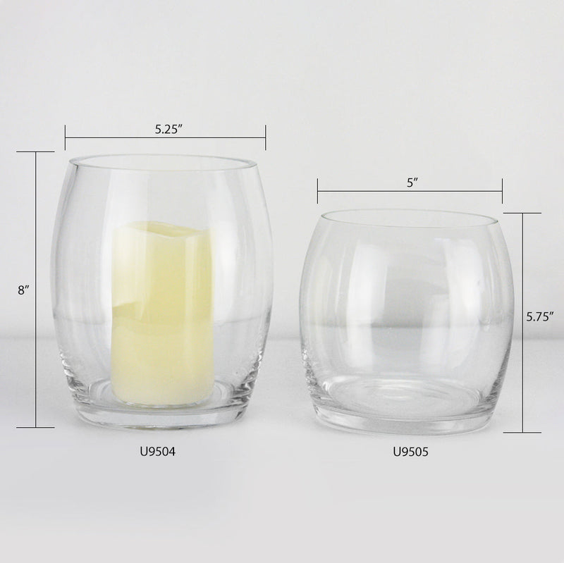 Euro Collection Vase - Luxury Glass Flower Vase | Unlimited Containers | Wholesale Floral Vases For Home Decor Companies
