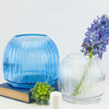 Ribbed Glass Pot - Wholesale Glass Floral Vases, Colorful Flower Vessels in Bulk & Decorative Containers For Florists | Unlimited Containers Inc