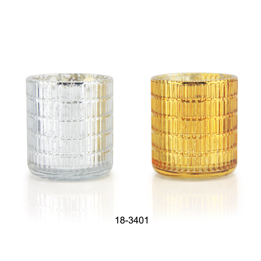 Antique Glass Candleholders