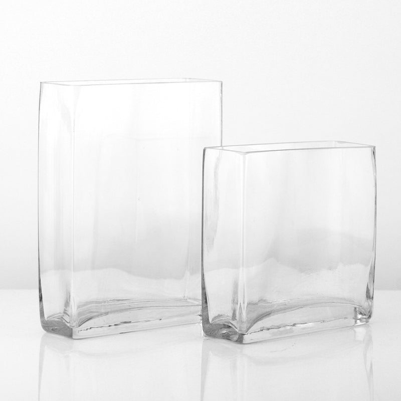 Rectangle Vase - Wholesale Glass Floral Vases, Colorful Flower Vessels in Bulk & Decorative Containers For Florists | Unlimited Containers Inc